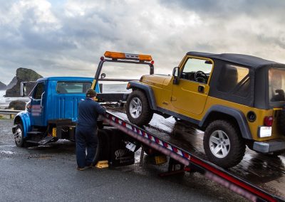this image shows truck towing services in New Britain, CT