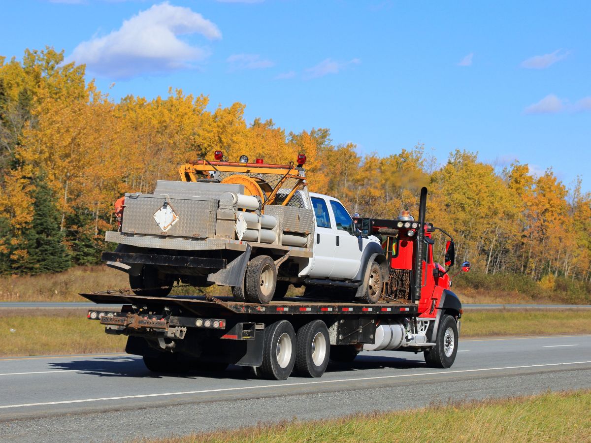 this image shows heavy-duty towing services in New Britain, CT